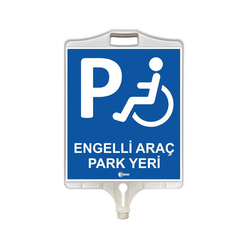 Engelli park Yeri tabelası (Çift Taraflı)