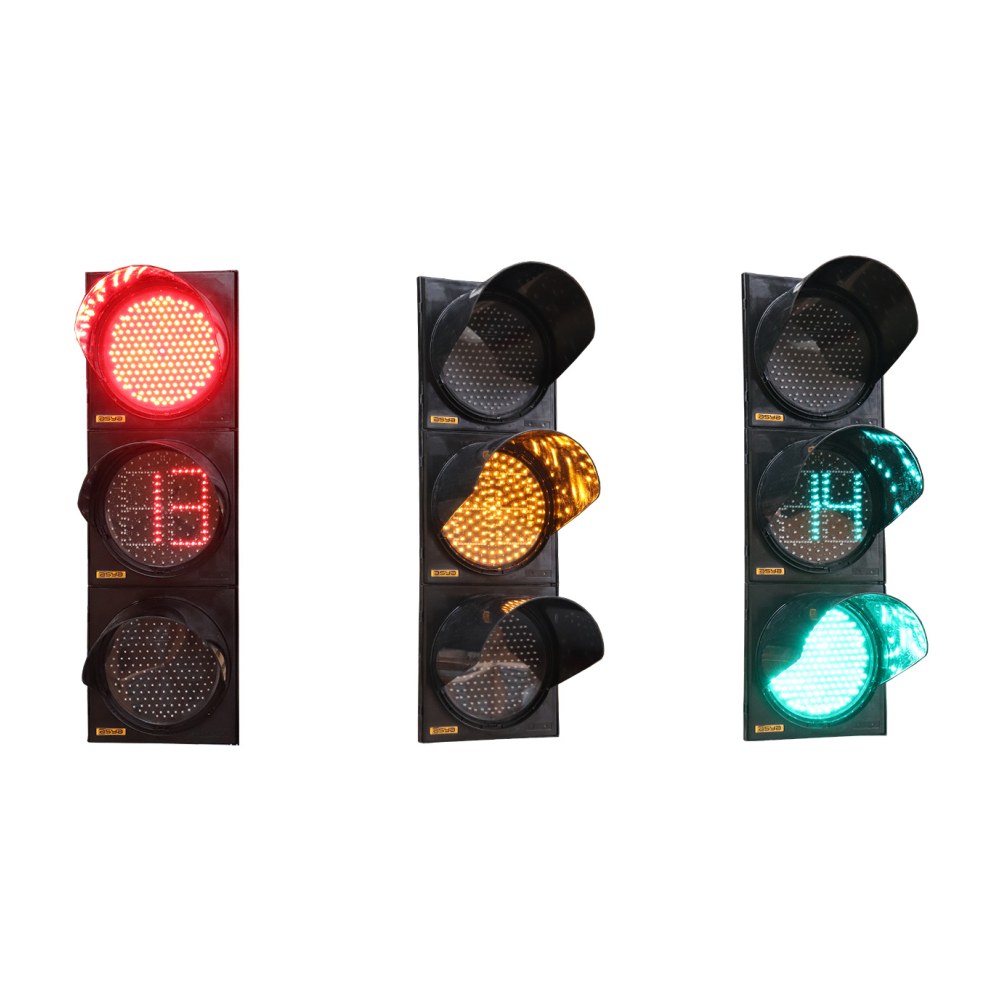 300 mm 5 mm LED’li Oto Geri Sayıcılı Sarı Modüllü Siyah Standart